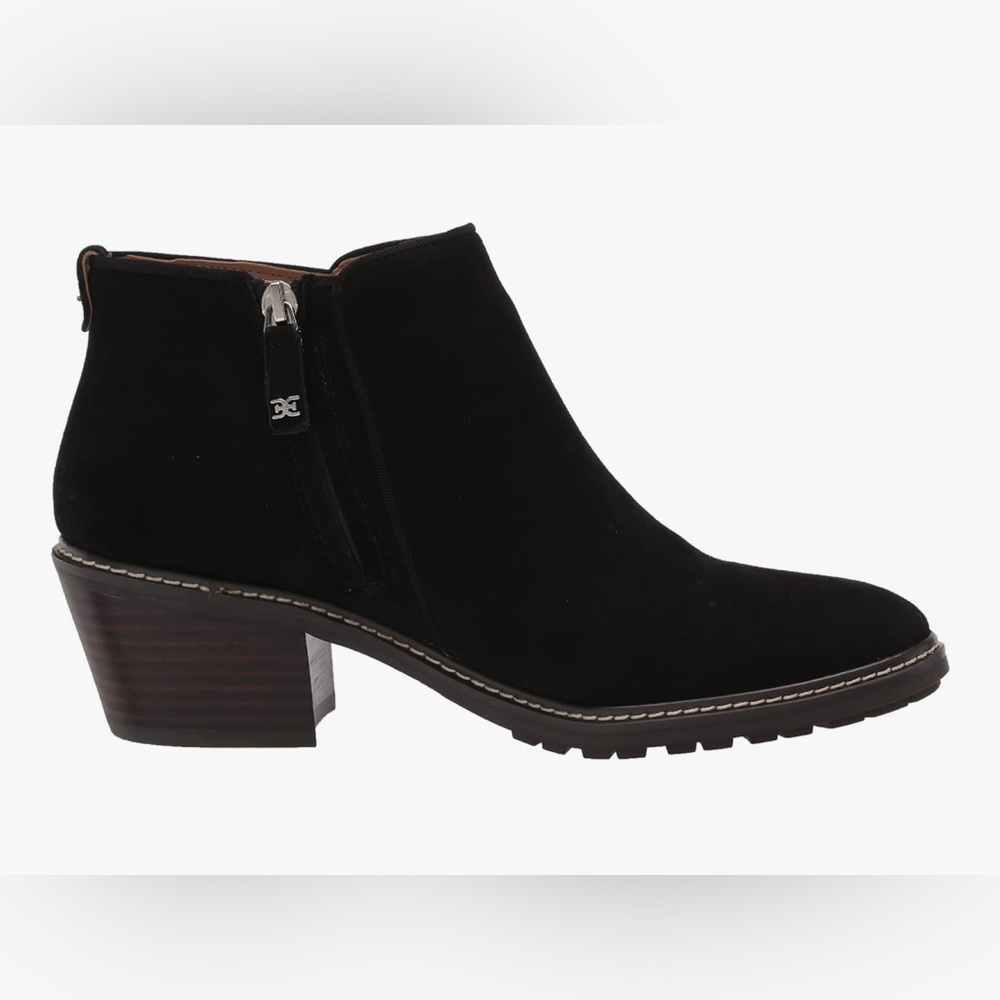 Sam Edelman Pryce Weatherproof Black Leather Bootie / Womens Size: 10